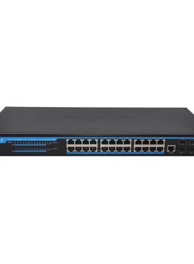 S3028-24P 28口全三层千兆POE交换机，支持CLI, SNMP, WEB