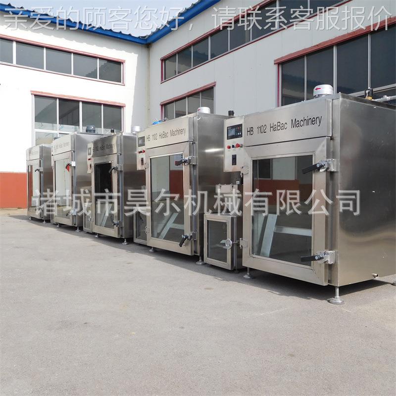 全XHC自动一体化大型用烟熏炉箱 商商豆干熏烤100型用 不锈钢上色