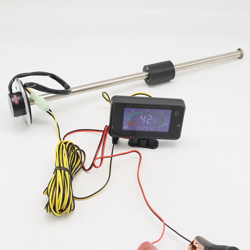 汽车油量电压表电子油量传感器挖机工程车K农用车改装油箱燃油浮