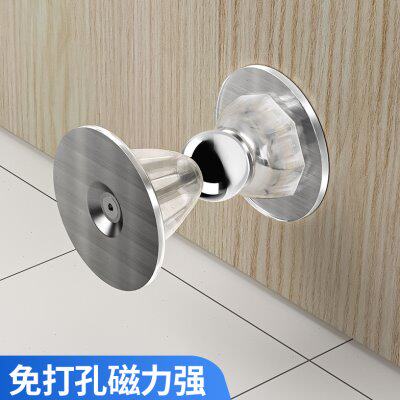大磁力门吸打孔短款卫生间隐形防撞防闭门挡门阻器房门后固定神器