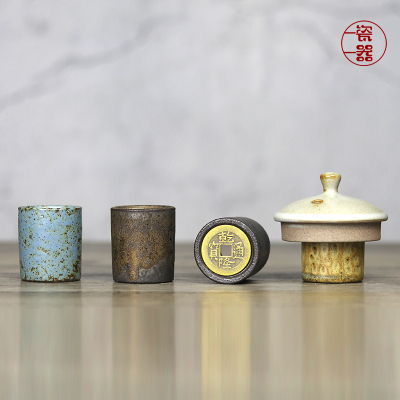 陶瓷铜钱盖置壶盖托紫砂壶盖置D托高端茶器茶宠复古家用办公室