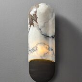 黑格士大理石壁灯新中式 床头灯高级复古卧室壁灯走廊过道现代轻奢