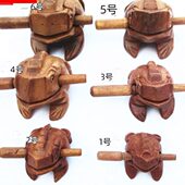包邮 木质青蛙模型 饰小摆件礼品 手工打磨客厅装 特色竹木工艺品