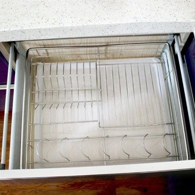 304不锈钢单层碗架橱柜内置抽屉碗碟收纳沥水免安装碗盘碗篮盘架,家装主材,拉篮,淘宝优惠券,粉丝福利购,淘宝优惠卷