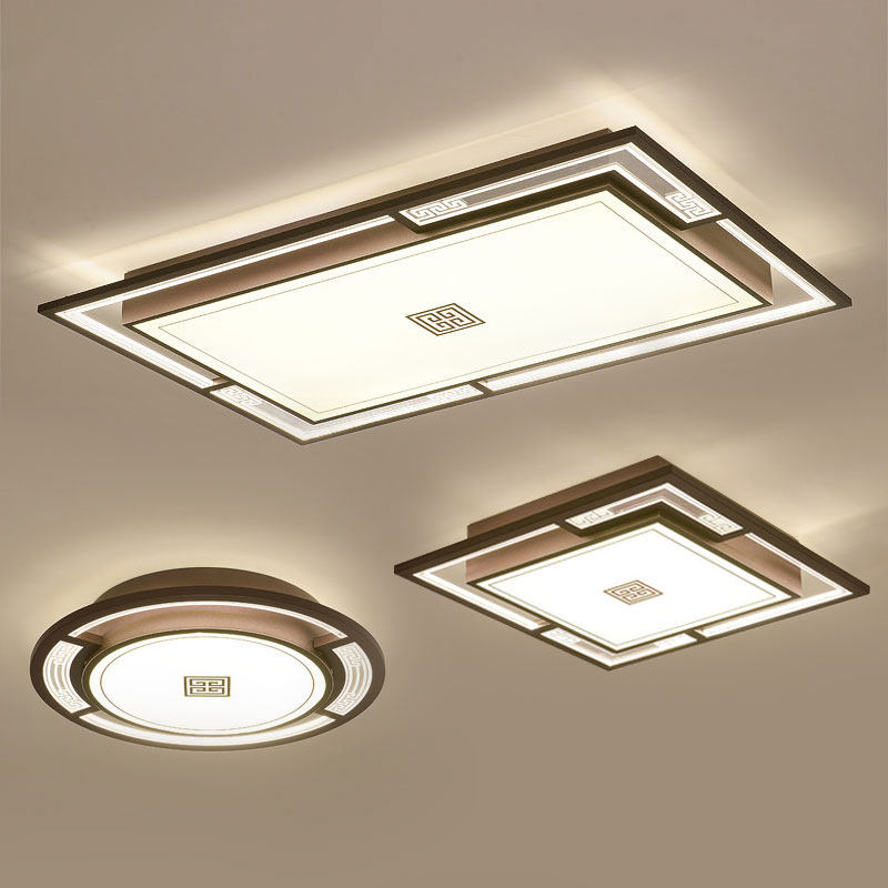 新中式LEcD吸顶灯中国风复古禅意客厅灯家用大气简约书房卧室灯具