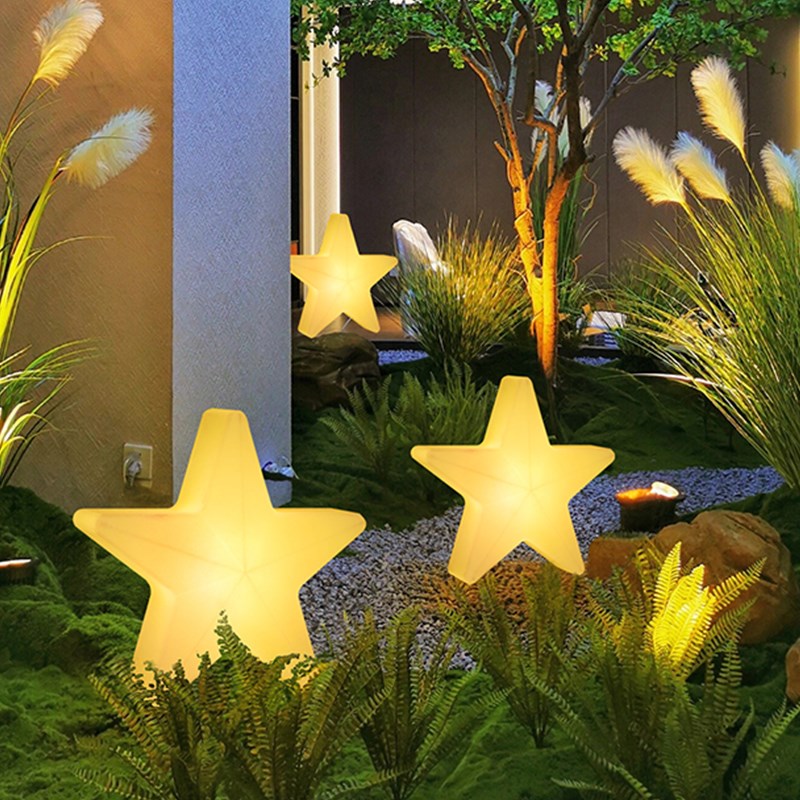 太阳能户外庭院灯家用室外草坪路灯天黑自动亮Q发光星星景观装饰