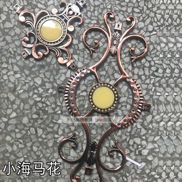 仿古门花 红古铜 推拉门经典装饰花镶嵌门花 玫瑰金塑料花