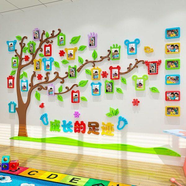 M68款3相框树幼儿园墙面装饰成长照片墙环境布置照片树,家居饰品,文化墙贴,淘宝优惠券,粉丝福利购,淘宝优惠卷