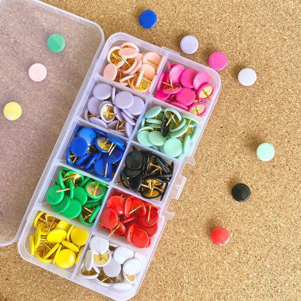 300个糖果彩色圆形小图钉平面按钉软木板毛毡照片墙装饰幼儿园钉,文具电教/文化用品/商务用品,大头针,淘宝优惠券,粉丝福利购,淘宝优惠卷