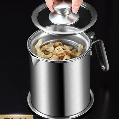 304油壶不锈钢带盖储油滤油神器厨房加厚过滤油壶猪油渣过滤油瓶,厨房/烹饪用具,油壶,淘宝优惠券,粉丝福利购,淘宝优惠卷