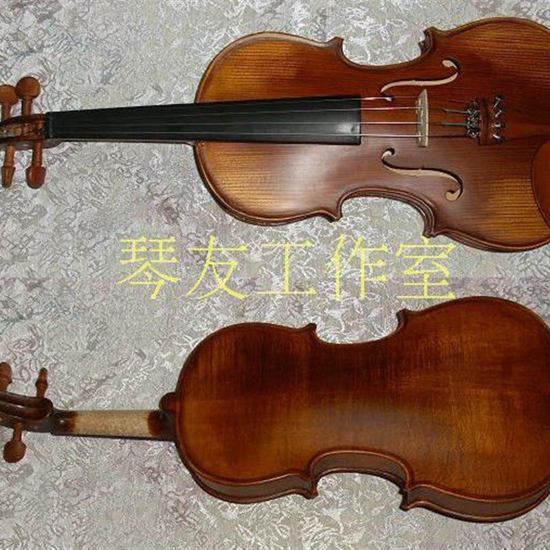 哑光仿古小提琴 手工制作初学考级演奏4/4F3/41/21/41/8