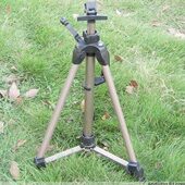 手摇画架 铝合金画架 水平仪 香槟色大号 折叠画架 大手摇