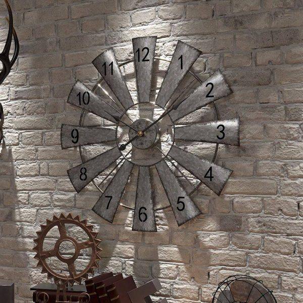 铁艺工业风挂钟复古做旧齿轮创意钟表酒吧餐厅墙面装饰品挂饰壁钟,家居饰品,挂钟,淘宝优惠券,粉丝福利购,淘宝优惠卷