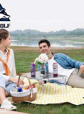 公狼户外牛津布防潮垫便携防水郊游春游地垫布垫子露营草坪野餐垫