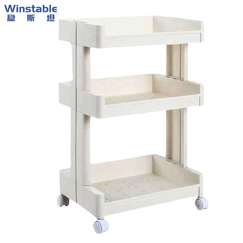 稳斯坦W736i6可移动分层置物架落地工具分类整理架杂物收纳手推车
