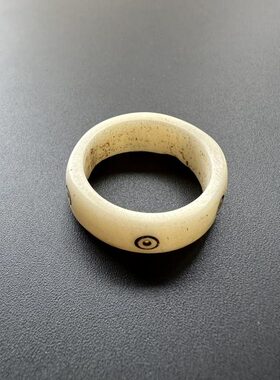 尼泊尔西藏手作复古个性牦牛骨戒指手戒民族风跑环男女款饰品6