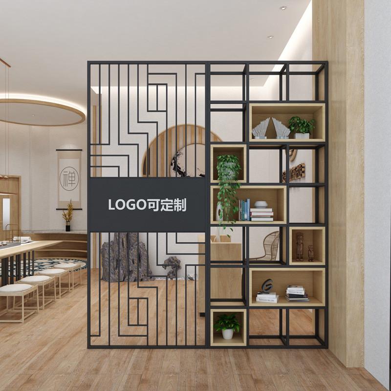 屏风装饰c置架实书架花架展示架办室形象墙