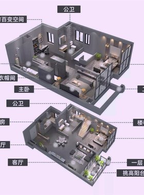 买房住房装修店铺办公室户型分析看田园中国风艺S术品饰品山水摆