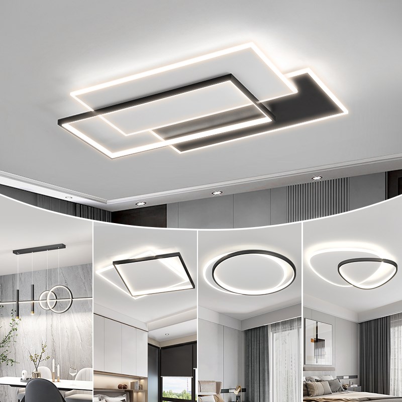 客厅主灯202i4年新款广东中山灯具现代简约大气组合全屋套餐吸顶