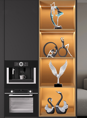 轻奢高档酒e柜电视柜装饰品客厅摆件家居高级感玄关摆设乔迁新居