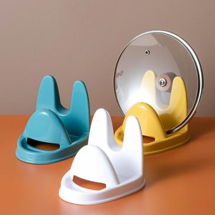 厨房锅盖收纳架台面坐式多用架子放锅神器支架家用立式汤勺置物架