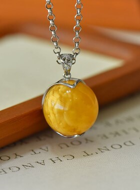 S925纯银吊坠空托圆珠球笼s免打孔免沾胶10-28mmDIY镶嵌珍珠玉石