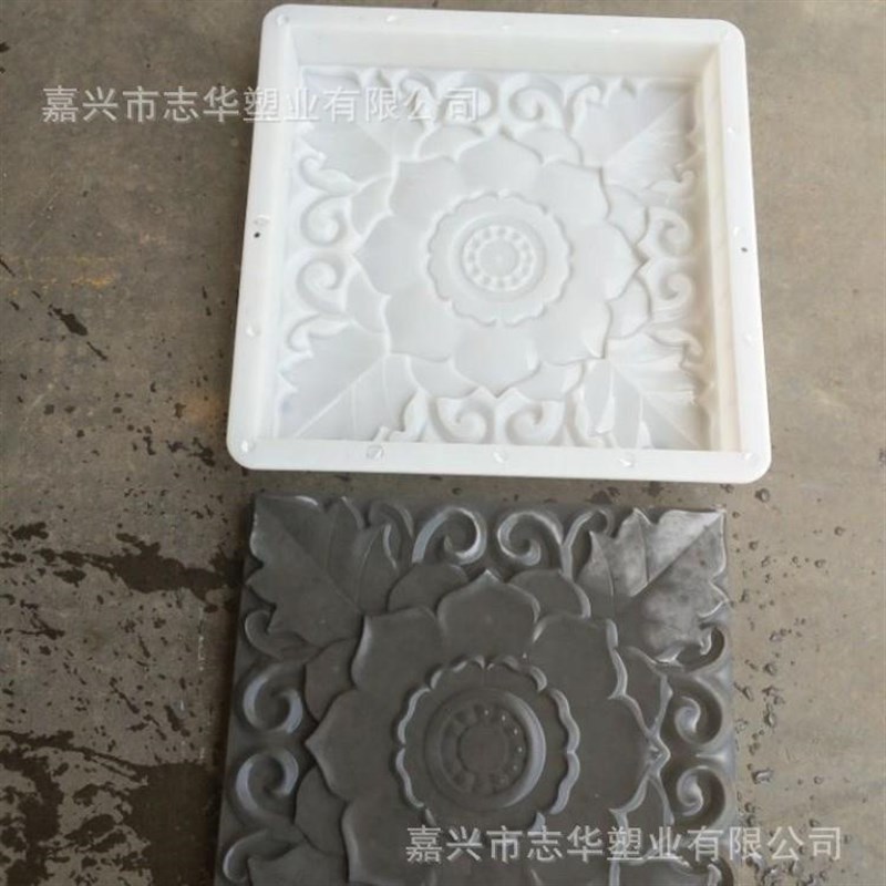 现货彩砖墙模具彷泥古地JBvO砖唐莲砖雕砖花砖水铺路砖塑料具模厂