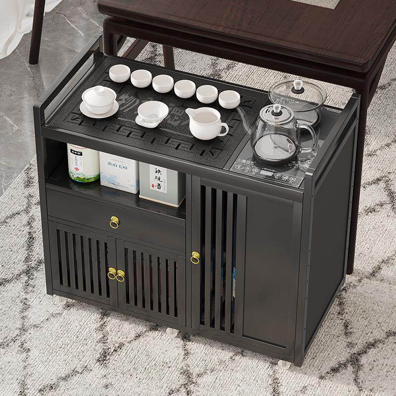 移动小茶桌茶台家用实木茶桌子茶车茶盘烧水壶一体茶水柜茶具套装