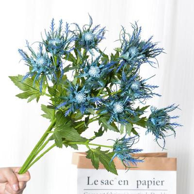 仿真假花刺芹植物两款手感塑料花创意艺术插花仿真花家居装饰