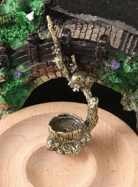 仿古铜器香插香座喜上眉梢喜鹊登梅禅意香托香炉家居办公创意摆件