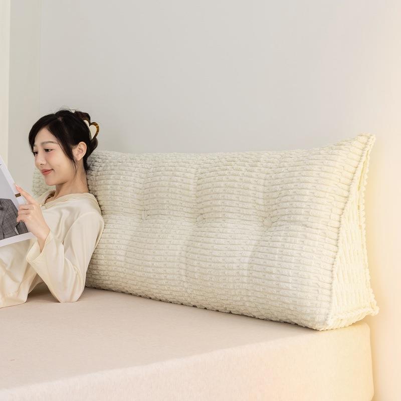 奶呼呼床头三角大靠背垫宿舍床上靠垫卧室榻榻米护腰靠枕可拆洗