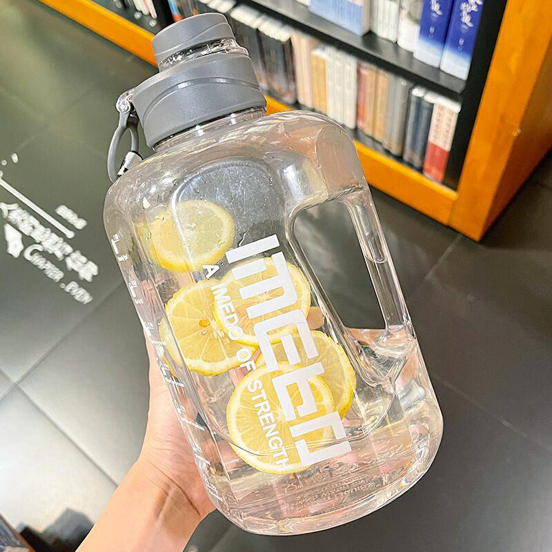 容量水杯男健身运动大水壶便携户外吨吨桶2000ml塑料杯子女夏