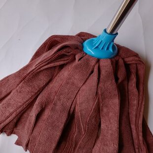 家用拖把替换圆头拖布超细纤维3cm纺织条免手洗一拖净老式 不锈钢