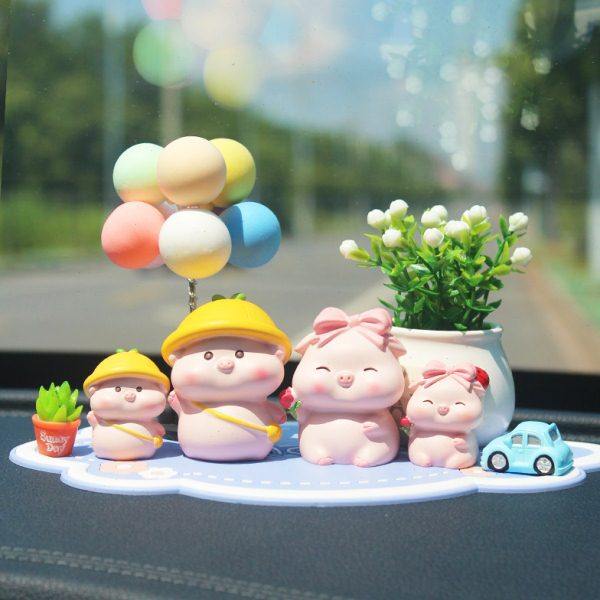 迷你小猪猪可爱汽车摆件车上装饰用品车载中控台玩偶车内饰品男女,汽车用品/电子/清洗/改装,摆件,淘宝优惠券,粉丝福利购,淘宝优惠卷