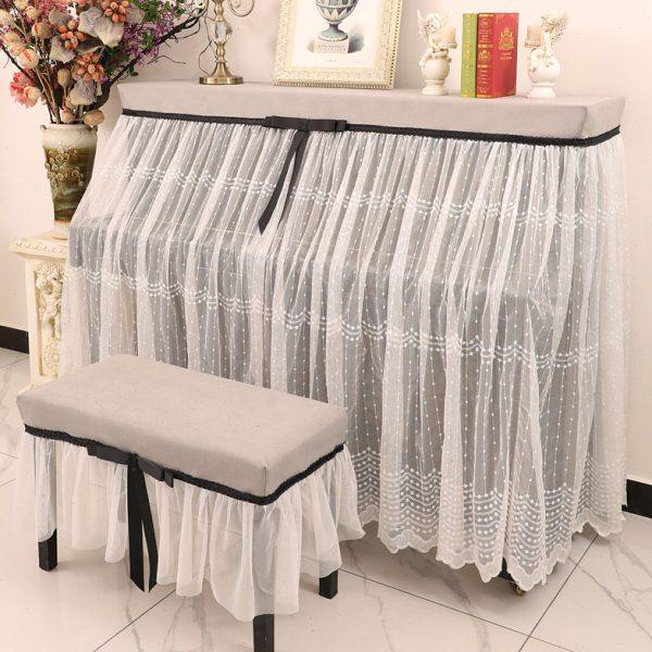 法式轻奢钢琴罩防尘全罩欧式高档公主粉色现代简约钢琴套盖布网红,居家布艺,钢琴罩,淘宝优惠券,粉丝福利购,淘宝优惠卷