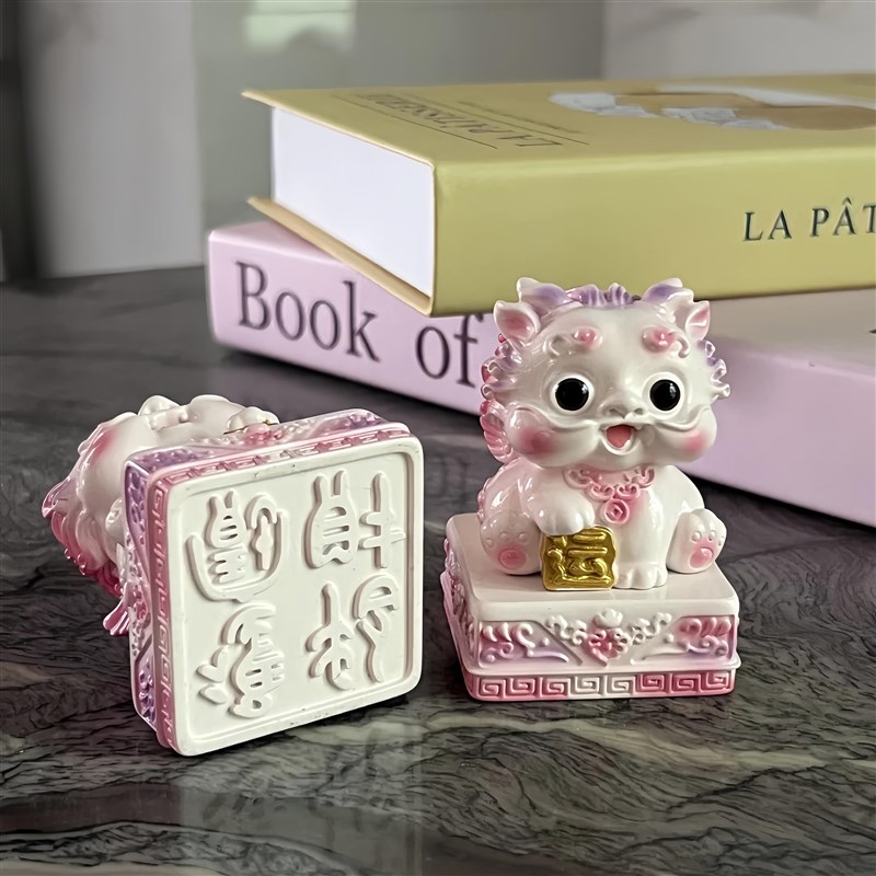 摆件国潮可爱卡通创意招财进宝好运连连貔貅玉玺办公Z桌貔貅装饰