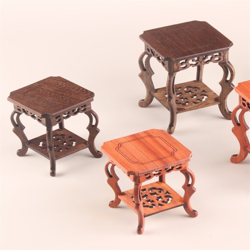 红木海马几鸡翅木小花架紫砂壶y杯盏盆景底座文玩古董工艺品展示