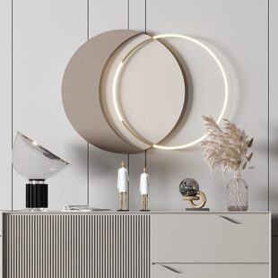 卧室床头背景墙上装饰壁灯壁挂现代玄关墙面装饰挂件客厅铁艺墙饰