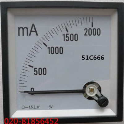 51C666 直流电流表51C666-2000MA 10A 15A 20A 30A 50A 75A 100A