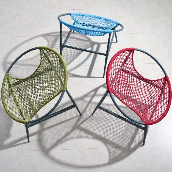 WAPUS藤尔高端阳台桌椅度假户外休闲彩色椅子高级酒店艺术椅红色,住宅家具,阳台椅,淘宝优惠券,粉丝福利购,淘宝优惠卷