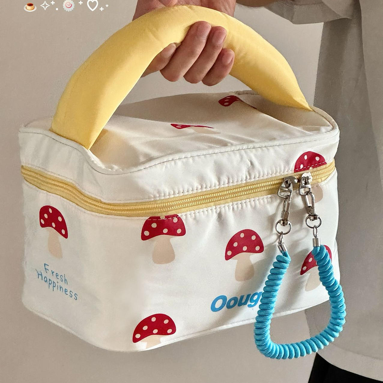 菇几oougi餐包通勤化妆包手提包