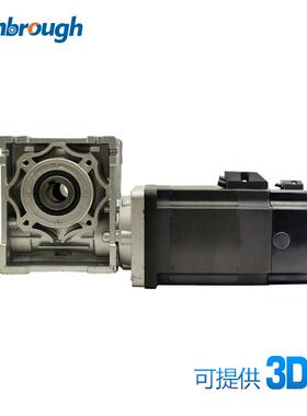 86蜗轮减速刹车无刷电机DC48V659W3000RPM减速比5-100