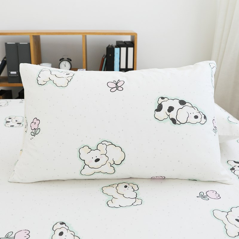 OK小狗2023新款全棉卡通枕套w一对装单个家用整头内胆套48cmx74cm