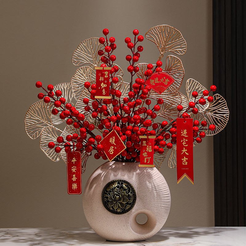 2025新年e装饰摆件过年氛围布置客厅蛇年春节贺年喜庆家里屋内福