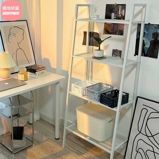 铁艺时尚厨房置物架书架 多层y落地花盆收纳架客厅置物架 阳台花