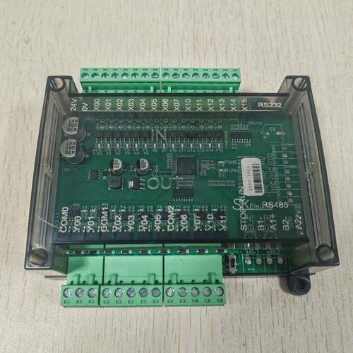 PLC工控板国产简易可编程控制器式TX3U/24MT14进10出 带导轨简易
