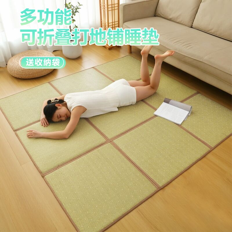 夏天打地铺睡g垫神器可折叠可收纳榻榻米床垫子夏季家用凉席地垫