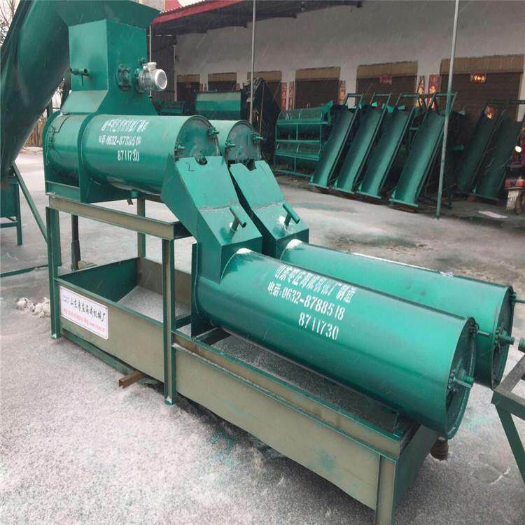 柴油机电机带动的小型土豆打浆机视频 家用中型红薯渣浆分离机