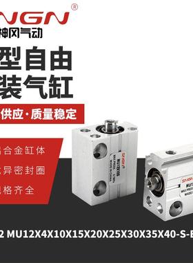 MSU12MU12X4X10X15X20X25X30X35X40自由安装微型气缸