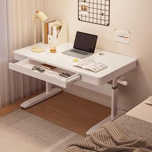 手摇升降学习桌书桌家用学生写字桌可升降桌子办公电脑桌工作台